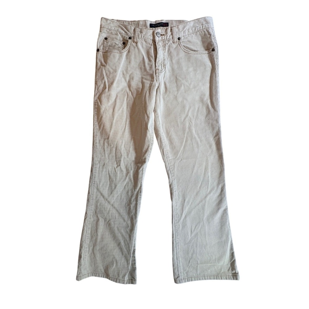 American Eagle Corduroy Pants Womens 6 Cream Bootcut Fine Wale Cotton Casual